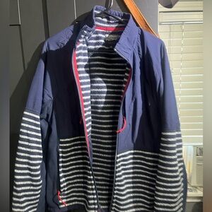 J Crew Nordic Sweater Fleece Full Zip Jacket Mens